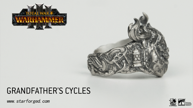 Warhammer 40K Chaos God Nurgle Grandfather’s Cycles Demon Ring by Starforged